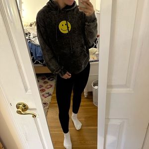 Smile face sweatshirt.